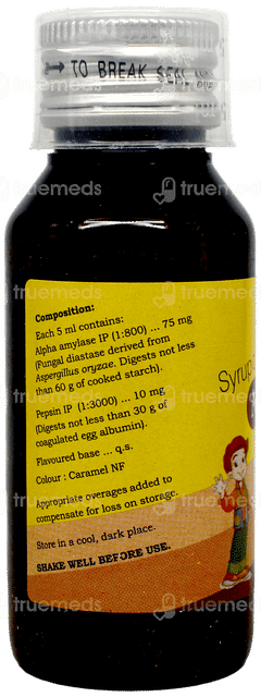 Aglozyme Junior Elaichi Flavoured Syrup 60Ml
